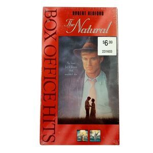 The Natural Movie VHS 1998 New Sealed Robert Redford (1984 Movie) TriStar 043396